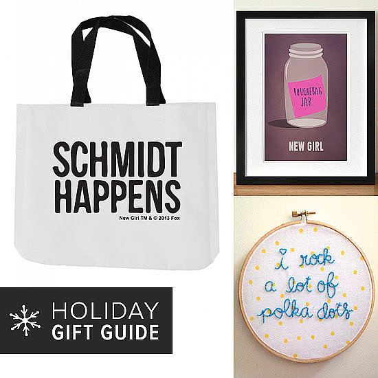 A "Schmidt Happens" tote bag, Jessica Day-inspired embroidery, and a full-season DVD — indulge the New Girl fan on your holiday shopping list with these creative gift ideas.
A "Schmidt Happens" tote bag, Jessica Day-inspired embroidery, and a full-season DVD — indulge the New Girl fan on your holiday shopping list with these creative gift ideas.