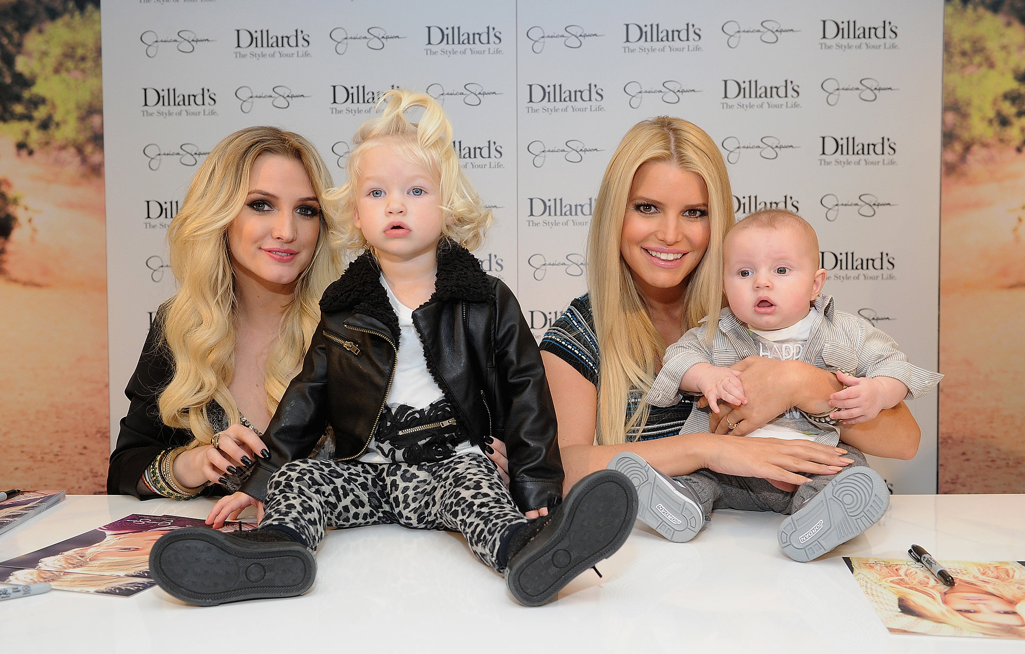 Ashlee Simpson joined Jessica Simpson and her children Maxwell and