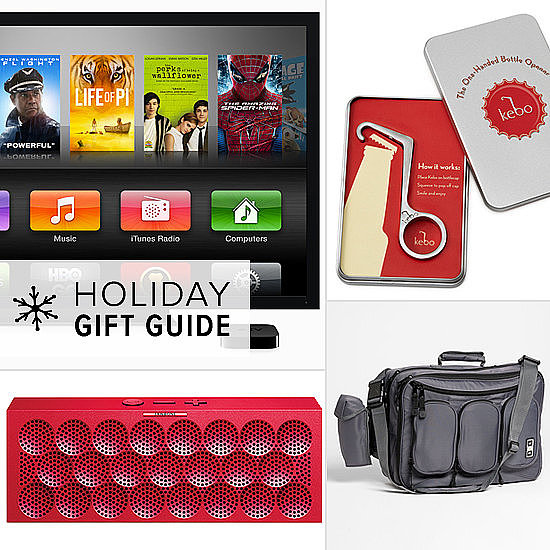 Moms tend to have most of the fun when it comes to baby gifts, so get dad in on the action this season with a dad-friendly gift designed to please. From one-handed bottle openers (that's a beer bottle, FYI) to daddy-and-me tees, from the latest tech toys to a manly diaper bag, these gifts will make his new-dad life easier, more stylish, and more fun!
Moms tend to have most of the fun when it comes to baby gifts, so get dad in on the action this season with a dad-friendly gift designed to please. From one-handed bottle openers (that's a beer bottle, FYI) to daddy-and-me tees, from the latest tech toys to a manly diaper bag, these gifts will make his new-dad life easier, more stylish, and more fun!