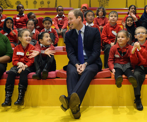 Prince William joined the little ones for story time at the Birmingham Library.
Prince William joined the little ones for story time at the Birmingham Library.