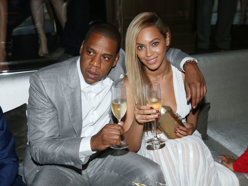 Beyoncé toasted Jay Z at the 40/40 club anniversary party in NYC in June 2013.
Beyoncé toasted Jay Z at the 40/40 club anniversary party in NYC in June 2013.