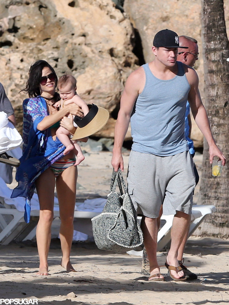 Channing Tatum on the Beach With His Baby POPSUGAR Celebrity