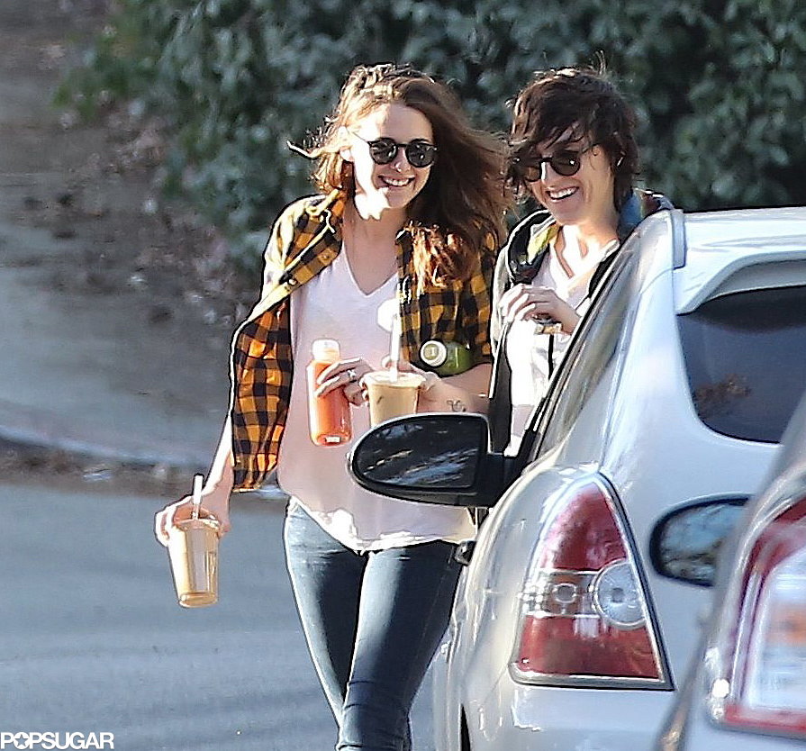 Kristen and her friend shared a laugh.
