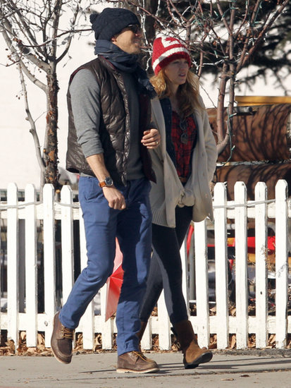 Ryan Reynolds was all smiles while walking with his wife, Blake Lively, through Aspen, Colorado. Ryan Reynolds was all smiles while walking with his wife, Blake Lively, through Aspen, Colorado.