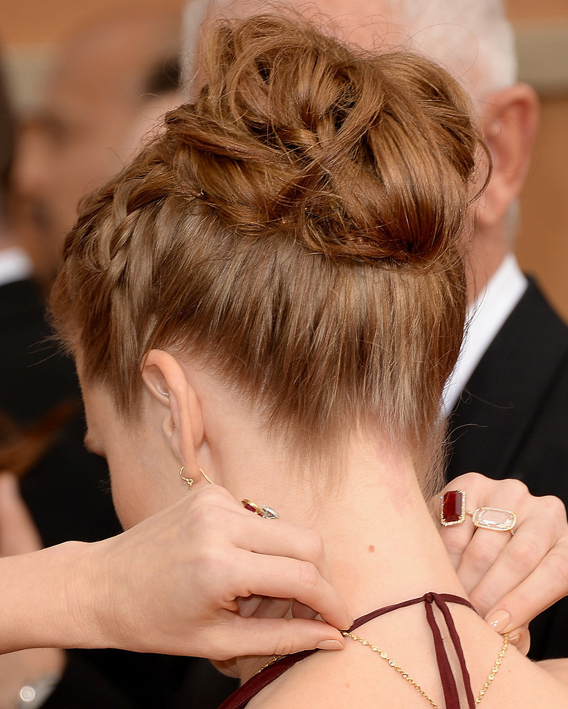 You can really see the attention to detail in Amy's textured bun.
You can really see the attention to detail in Amy's textured bun.