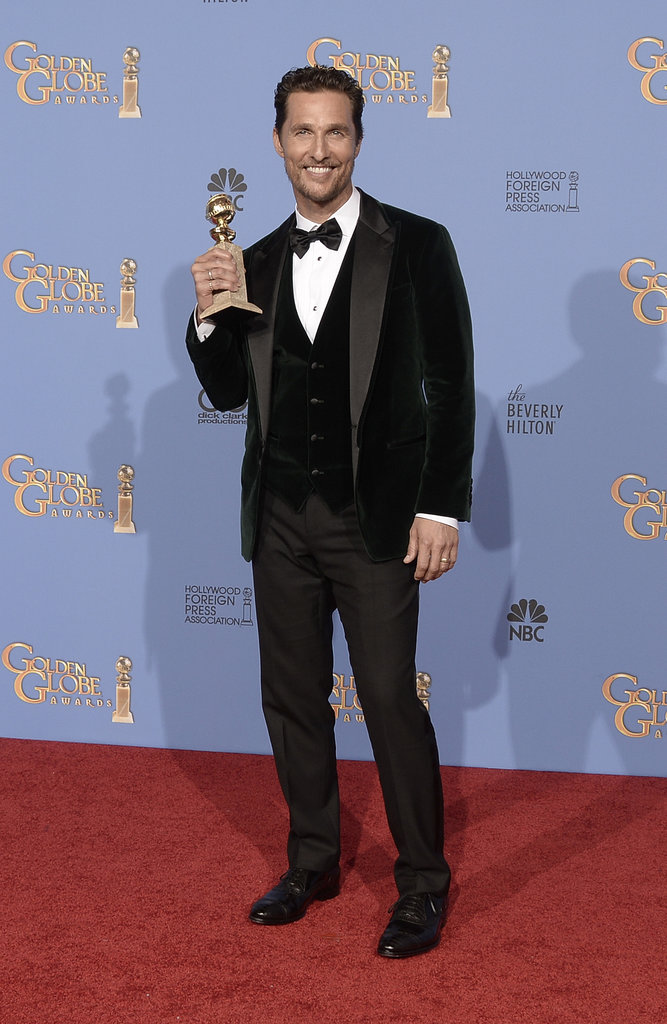 Matthew McConaughey Accepts His Globe in Familiar Form Matthew McConaughey Accepts His Globe in Familiar Form