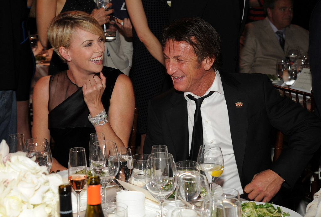 Charlize and Sean shared a laugh. Charlize and Sean shared a laugh.