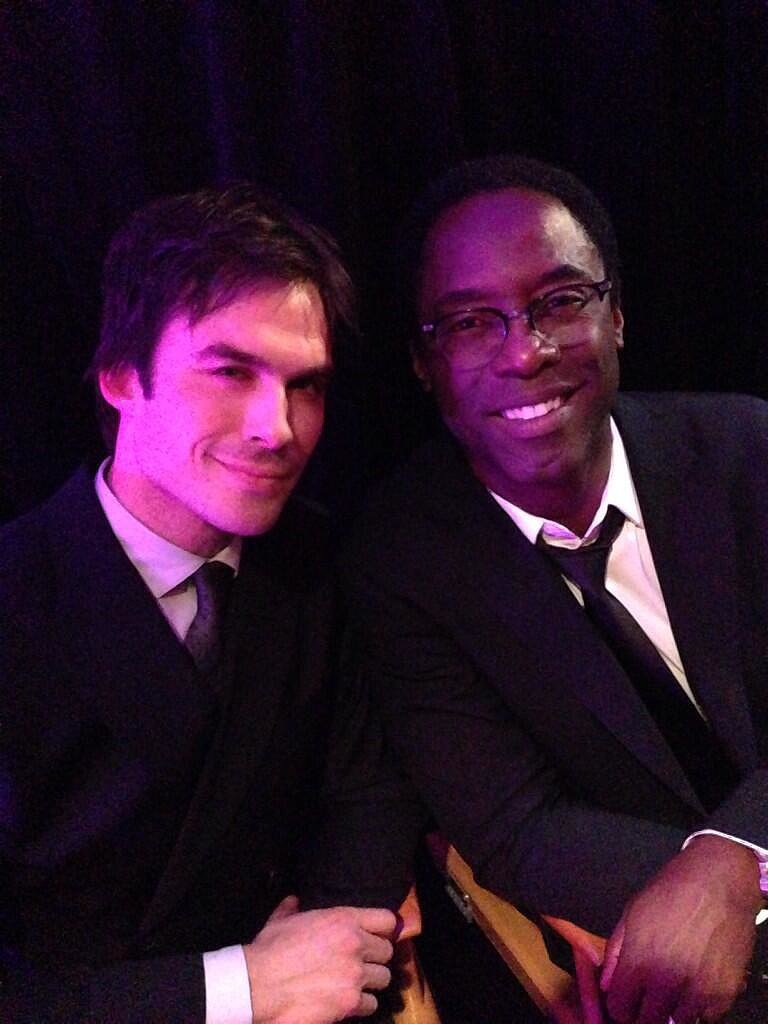 Isaiah Washington posed for a picture with Ian Somerhalder.
Source: Twitter user IWashington Isaiah Washington posed for a picture with Ian Somerhalder.
Source: Twitter user IWashington