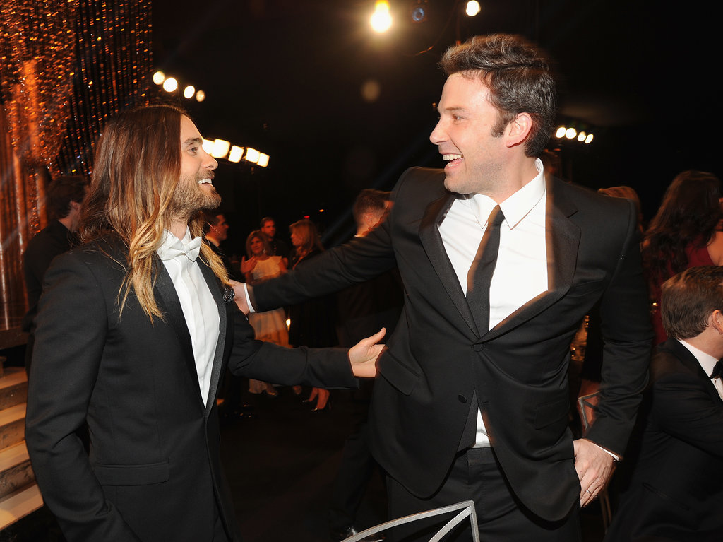 Jared Leto and Ben Affleck were excited to see each other inside the SAGs.
Jared Leto and Ben Affleck were excited to see each other inside the SAGs.