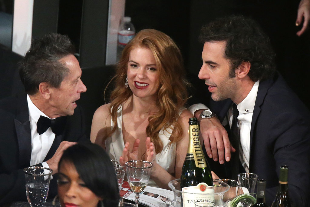 Isla Fisher and Sacha Baron Cohen Sneak Into the SAGs Isla Fisher and Sacha Baron Cohen Sneak Into the SAGs