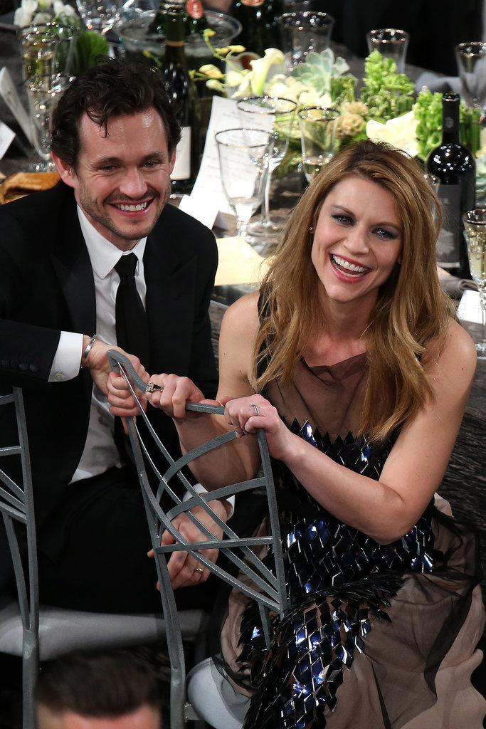 Claire Danes and Hugh Dancy watched the SAGs from their seats.
Claire Danes and Hugh Dancy watched the SAGs from their seats.