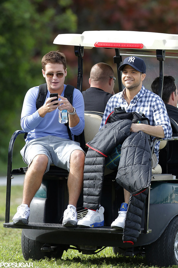 Kevin Connolly and Jerry Ferrara were enjoying each other's company. Kevin Connolly and Jerry Ferrara were enjoying each other's company.