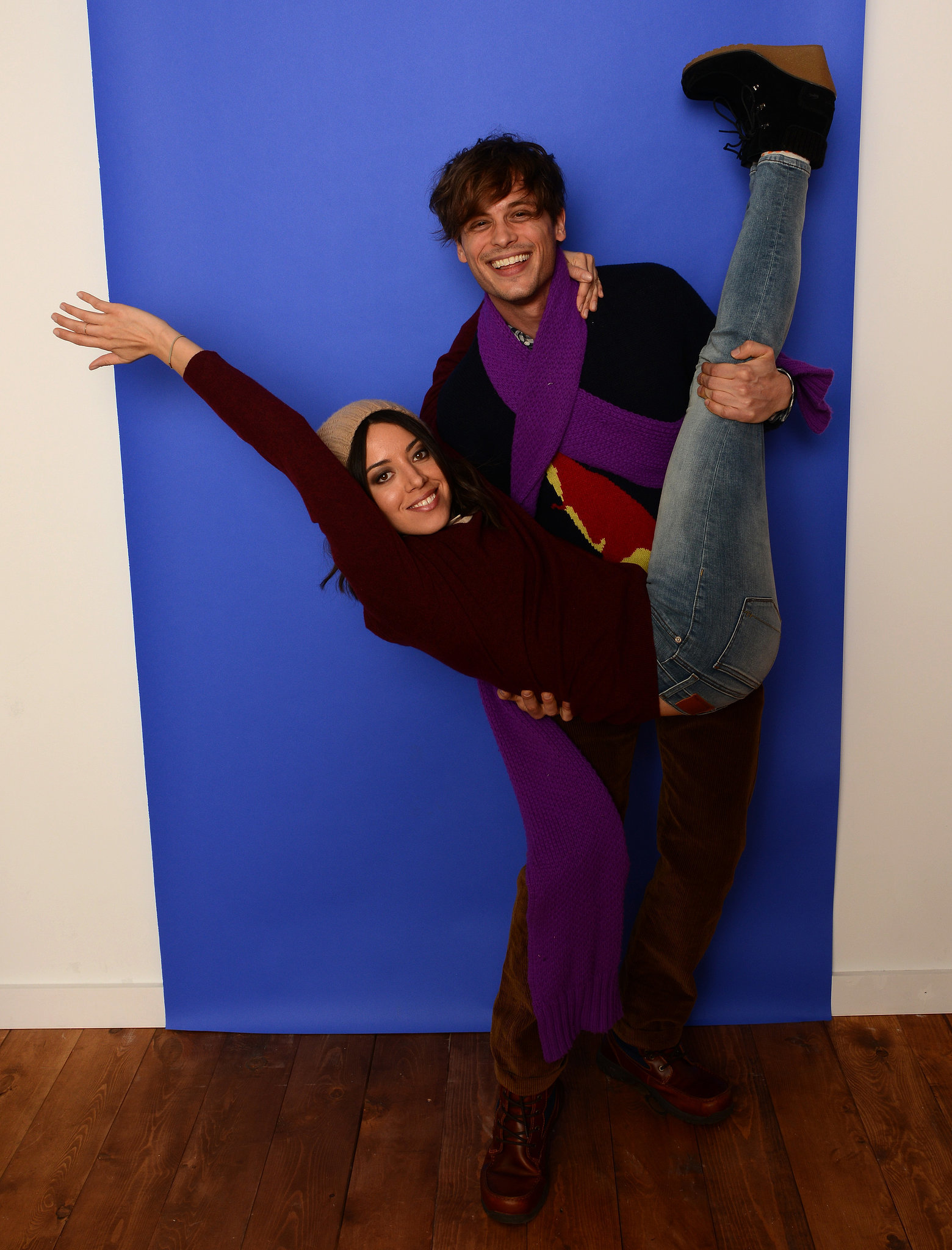 ... in this photo matthew gray gubler aubrey plaza actors aubrey plaza and