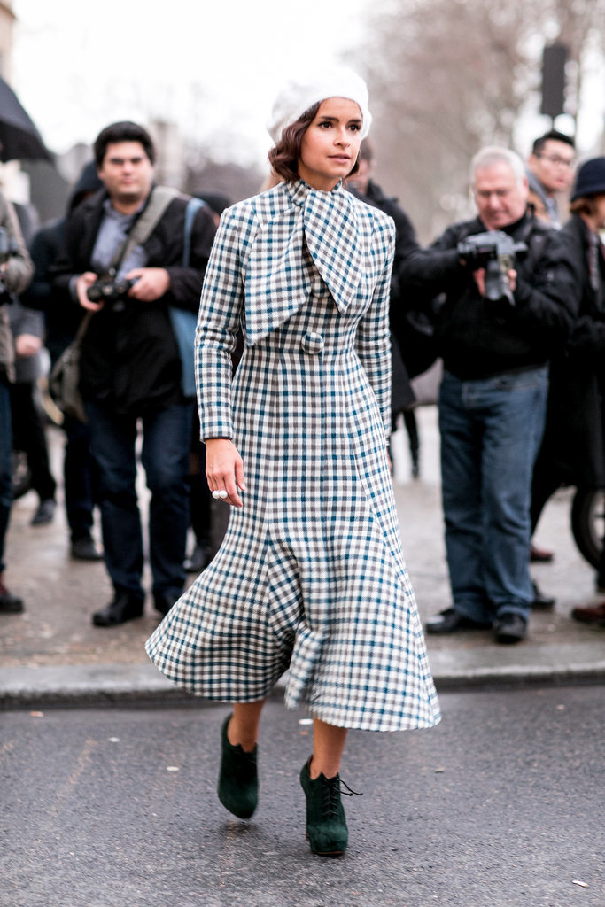 Miroslava Duma was like a vision from a vintage '40s film in her ladylike checks.
Miroslava Duma was like a vision from a vintage '40s film in her ladylike checks.