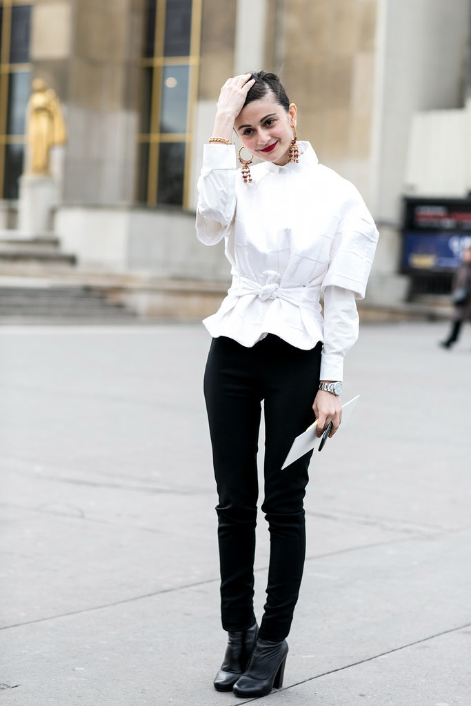 A modern update on the white button-down.
A modern update on the white button-down.