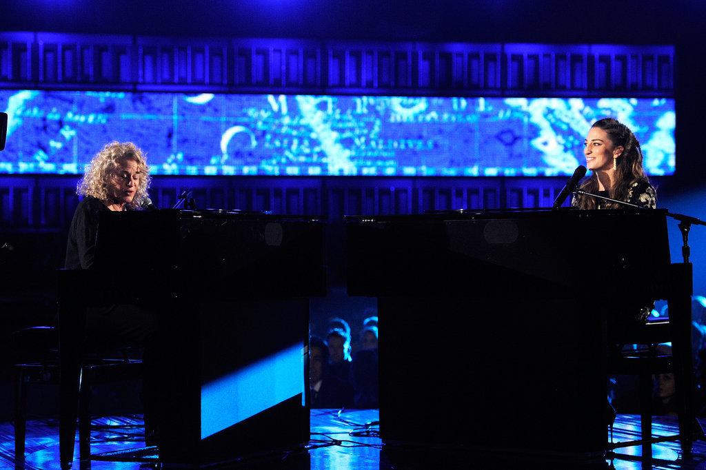 Sara Bareilles and Carole King performed together.
Sara Bareilles and Carole King performed together.