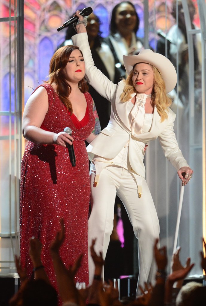 Madonna danced with Mary Lambert.
Madonna danced with Mary Lambert.