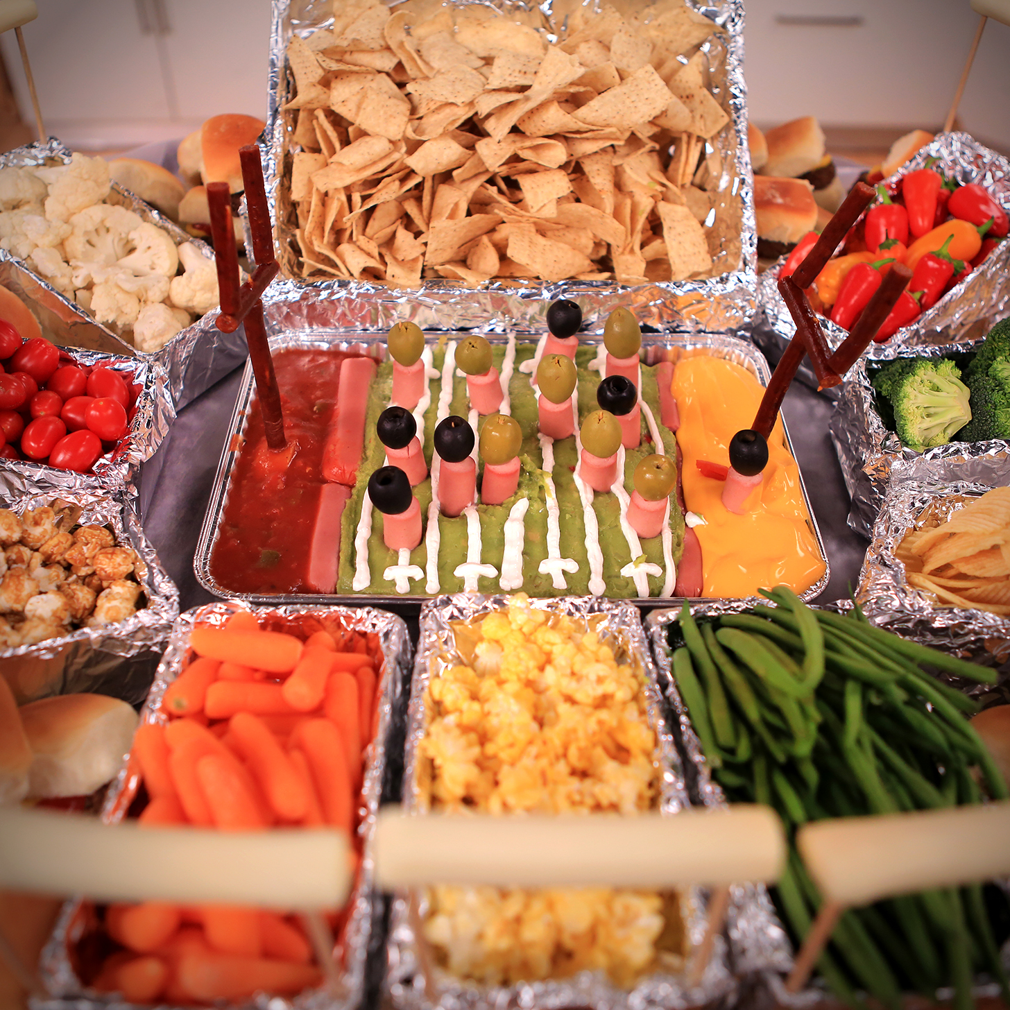 Make Your Own Epic Super Bowl Snack Stadium