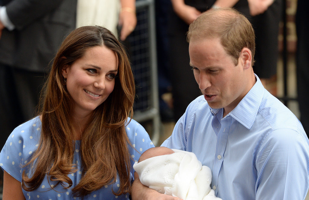 Kate gazed at William when they introduced Prince George to the world in July 2013.
Kate gazed at William when they introduced Prince George to the world in July 2013.