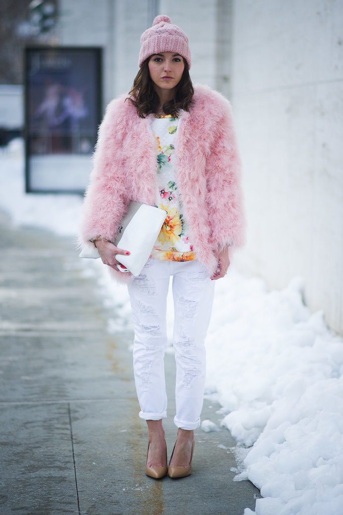 What's a sweeter way to bundle up than in powder pink?
What's a sweeter way to bundle up than in powder pink?