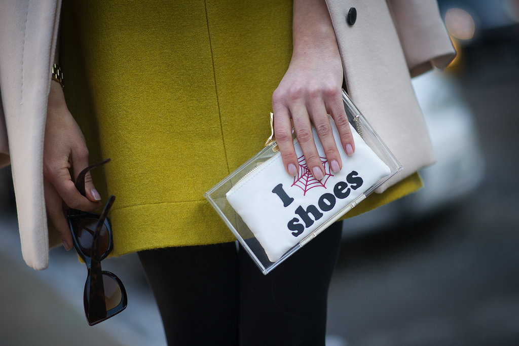 A clutch that says it all.
A clutch that says it all.