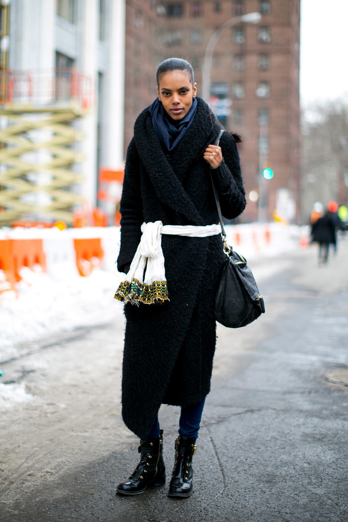Turning a sash into a major fashion statement. 

