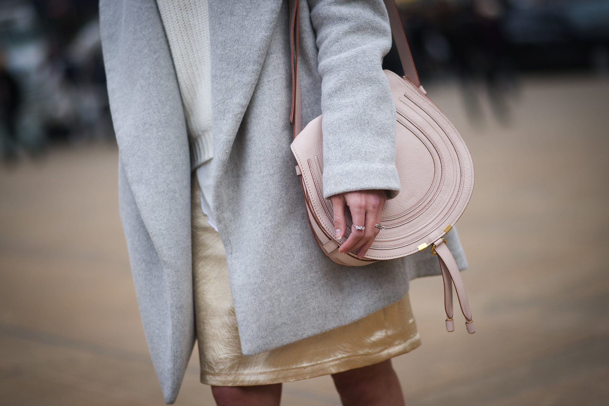 Sometimes, it's the understated accessories that get our attention, like this little Chloé bag. 
