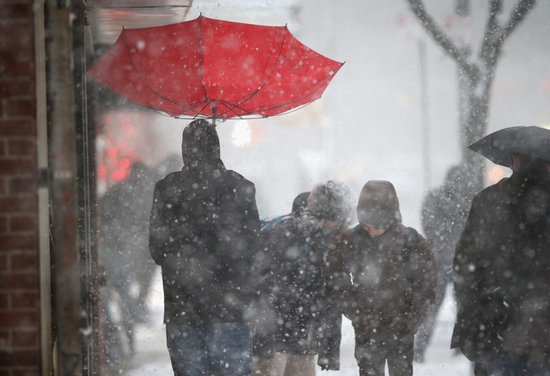The wind in NYC flipped umbrellas inside out. The wind in NYC flipped umbrellas inside out.