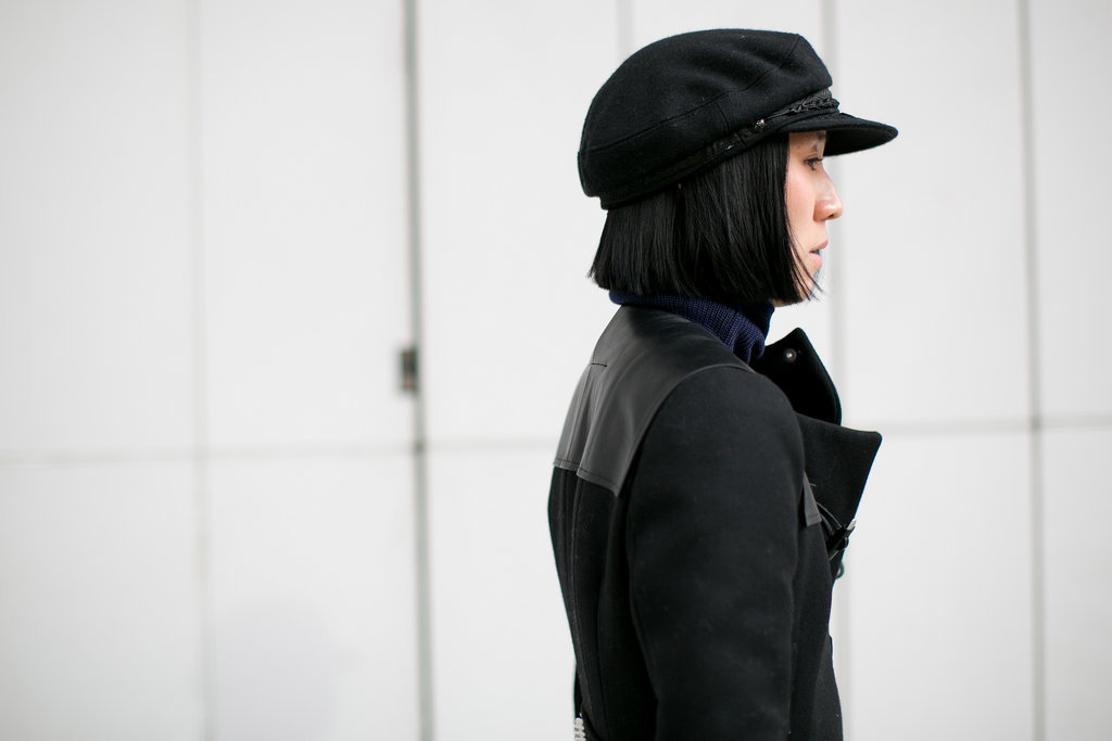 Eva Chen topped off her look with a newsboy cap.
Eva Chen topped off her look with a newsboy cap.
