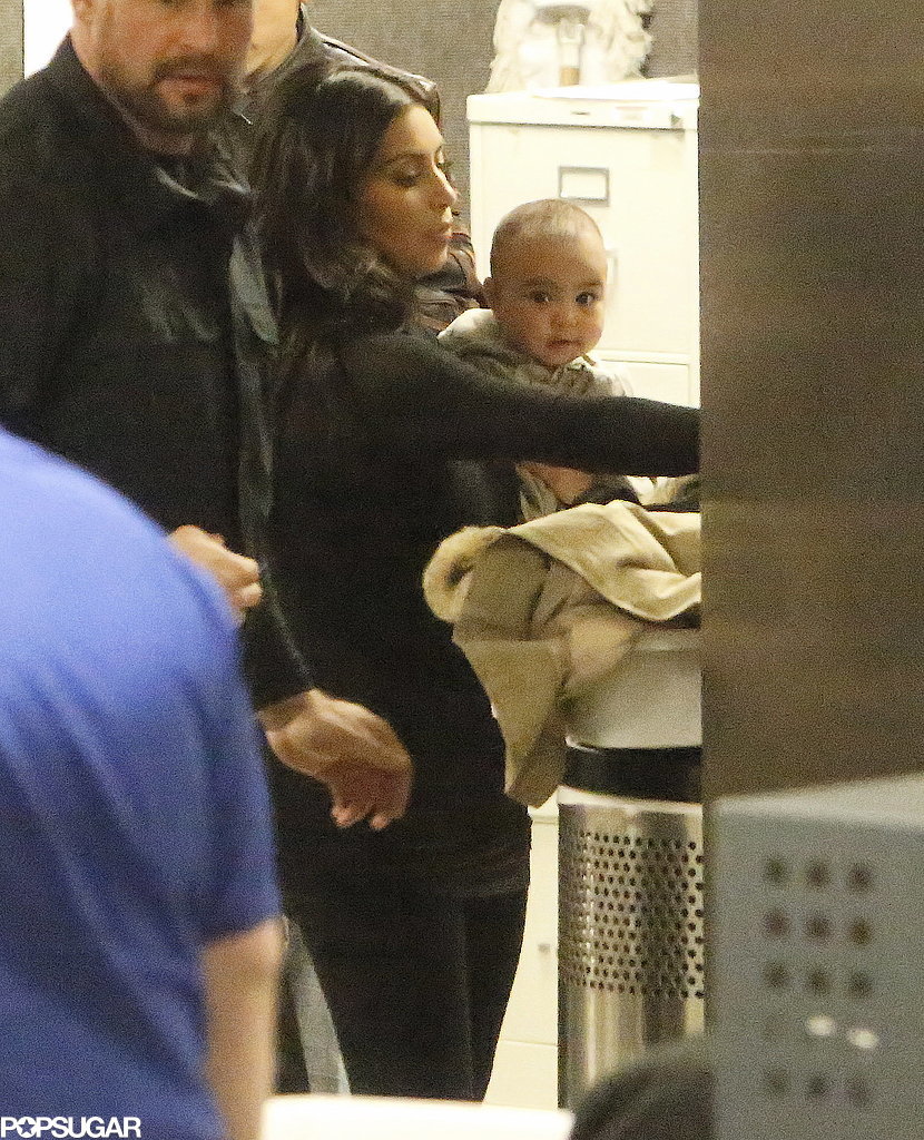 Kim Kardashian and North West Jet-Set on Valentine's Day Kim Kardashian and North West Jet-Set on Valentine's Day