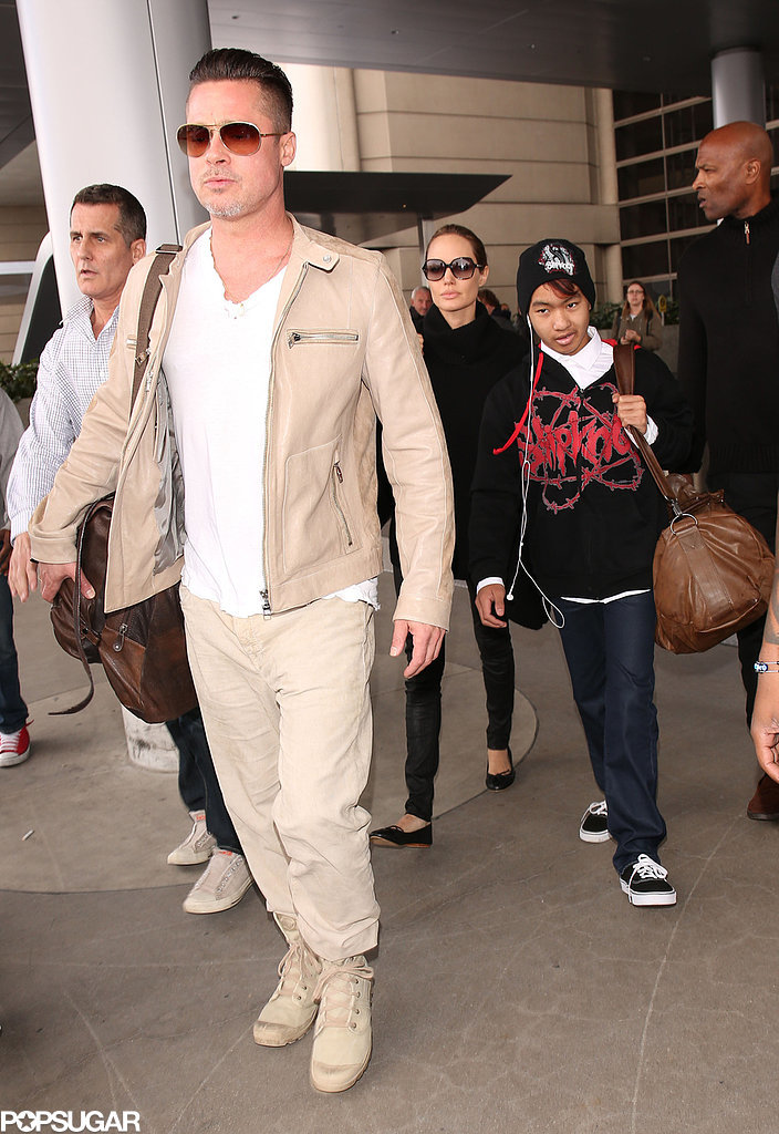 The Jet-Setting Jolie-Pitts Return Stateside The Jet-Setting Jolie-Pitts Return Stateside