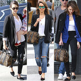 Jessica Alba Carrying A.L.C. Leopard Bag Jessica Alba Carrying A.L.C. Leopard Bag