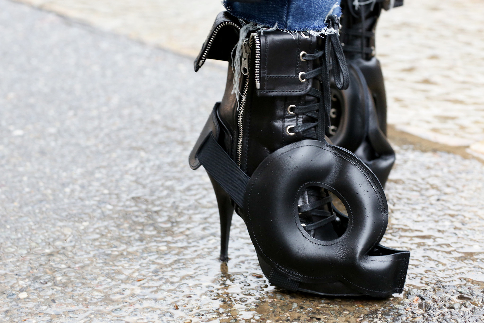 Some shoes are made for walking. Some are made for turning heads. 
