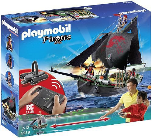 Playmobil Pirates Ship With Remote Control and Underwater Motor Playmobil Pirates Ship With Remote Control and Underwater Motor