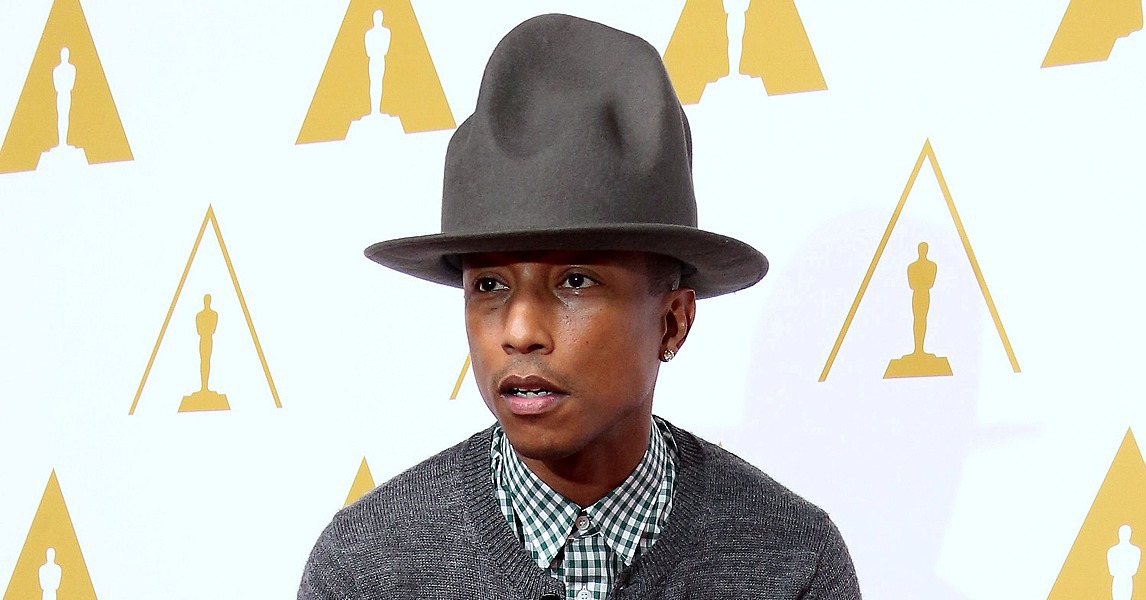 Pharrell S Crazy Hat 2014 Popsugar Celebrity