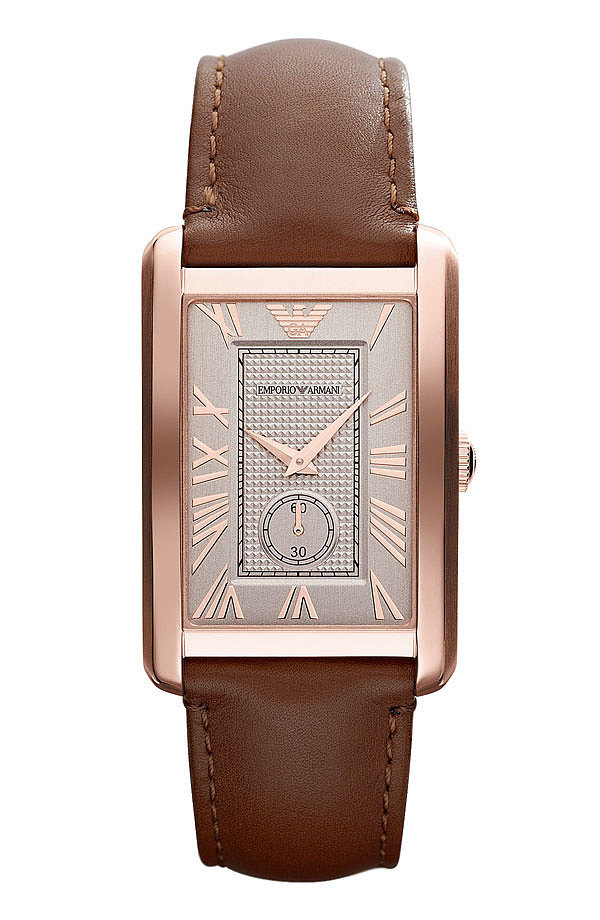 Emporio Armani Rectangular Face Watch (245) POPSUGAR Style & Trends