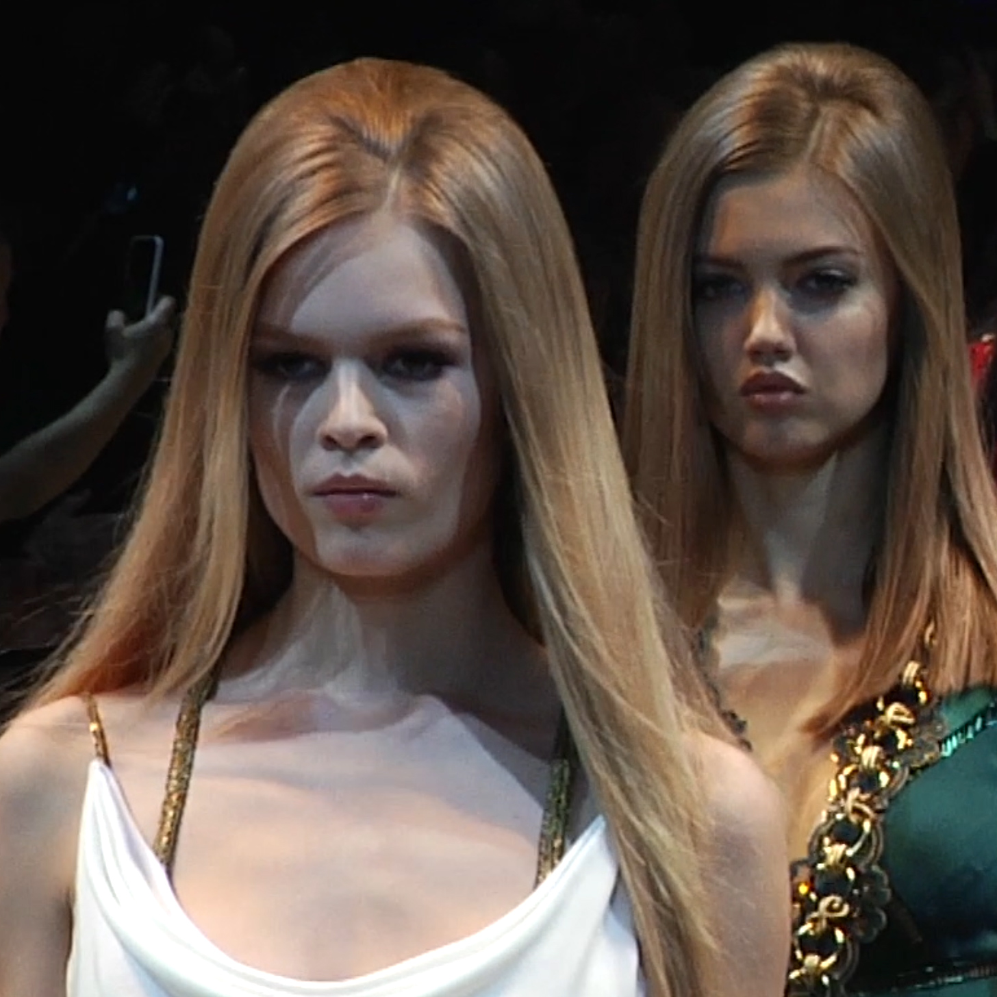 See Versace's High-Shine Runway!