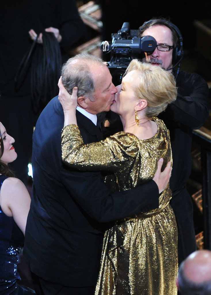 In 2012, she gave Don a big kiss when she won the Academy Award for best actress for her role in The Iron Lady. In 2012, she gave Don a big kiss when she won the Academy Award for best actress for her role in The Iron Lady.