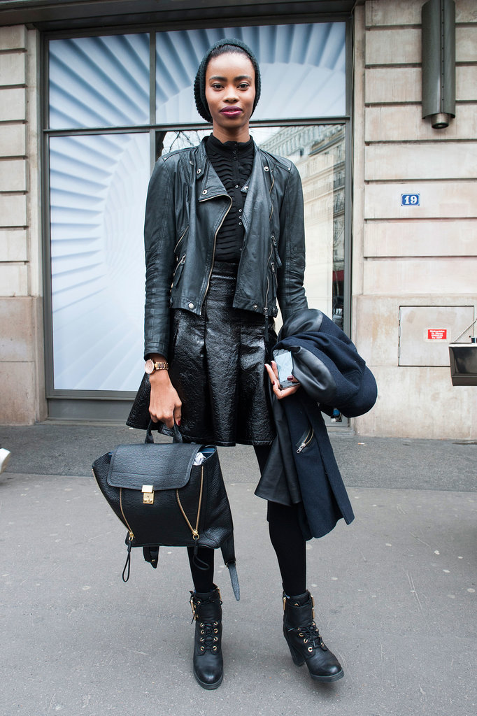PFW Model Street Style Day One PFW Model Street Style Day One