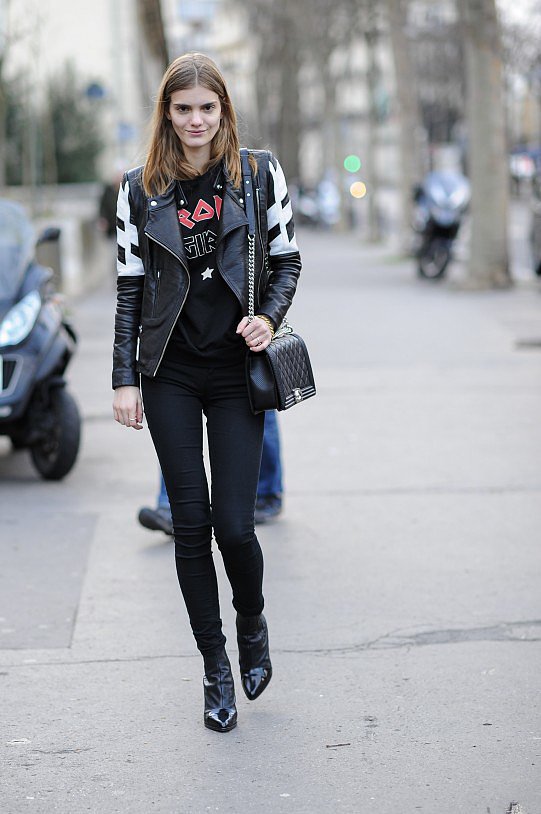 PFW Model Street Style Day One PFW Model Street Style Day One
