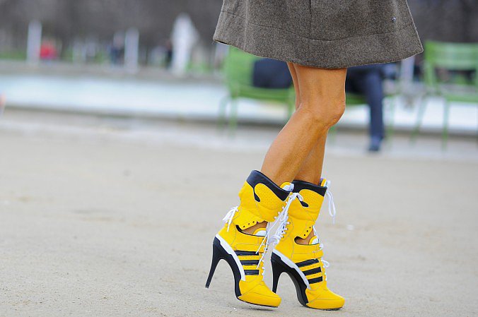 Anna Dello Russo's athletic-inspired boots aren't exactly for playing sports.
Source: Gorunway.com/Matteo Catena
Anna Dello Russo's athletic-inspired boots aren't exactly for playing sports.
Source: Gorunway.com/Matteo Catena