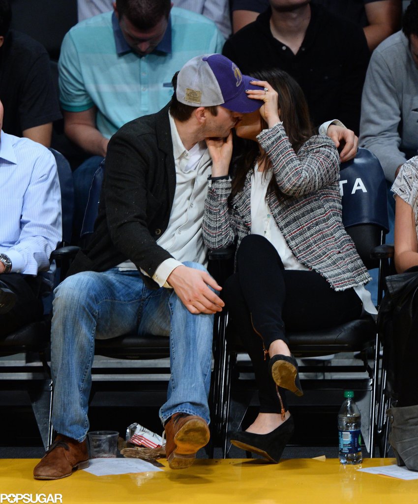 Mila and Ashton's PDA Moments Are Only Getting Cuter Mila and Ashton's PDA Moments Are Only Getting Cuter