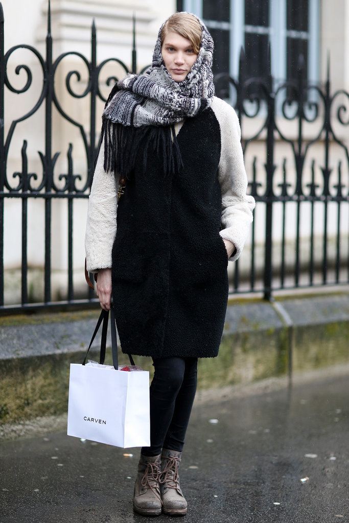 PFW Model Street Style Day Four PFW Model Street Style Day Four