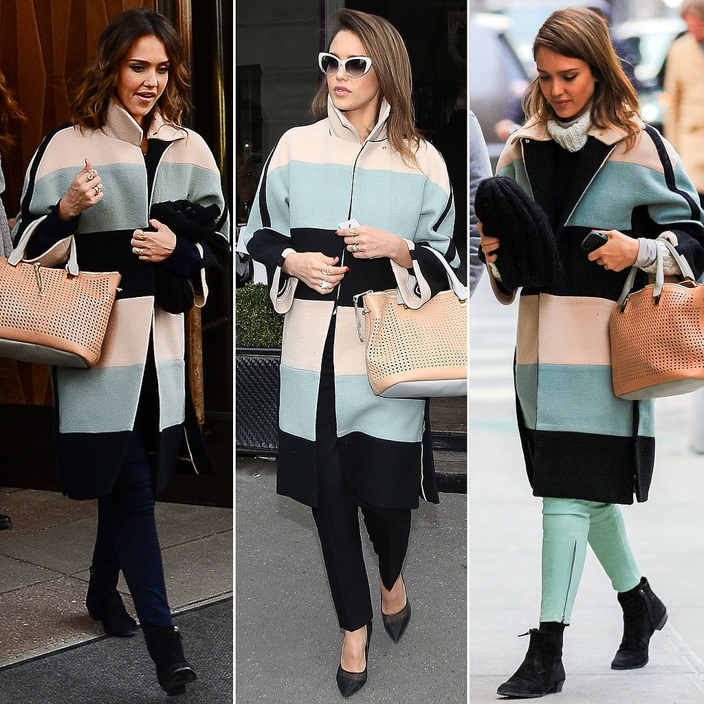 Around the World With Jessica Alba's Coat Around the World With Jessica Alba's Coat