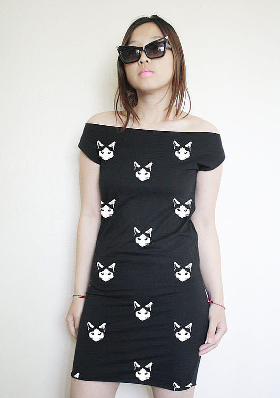 You'll be throwing some shade when you wear this black cat dress ($36) that screams "attitude."
You'll be throwing some shade when you wear this black cat dress ($36) that screams "attitude."