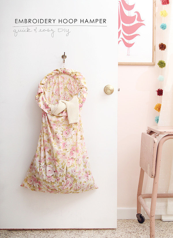 Embroidery Hoop Hamper Embroidery Hoop Hamper