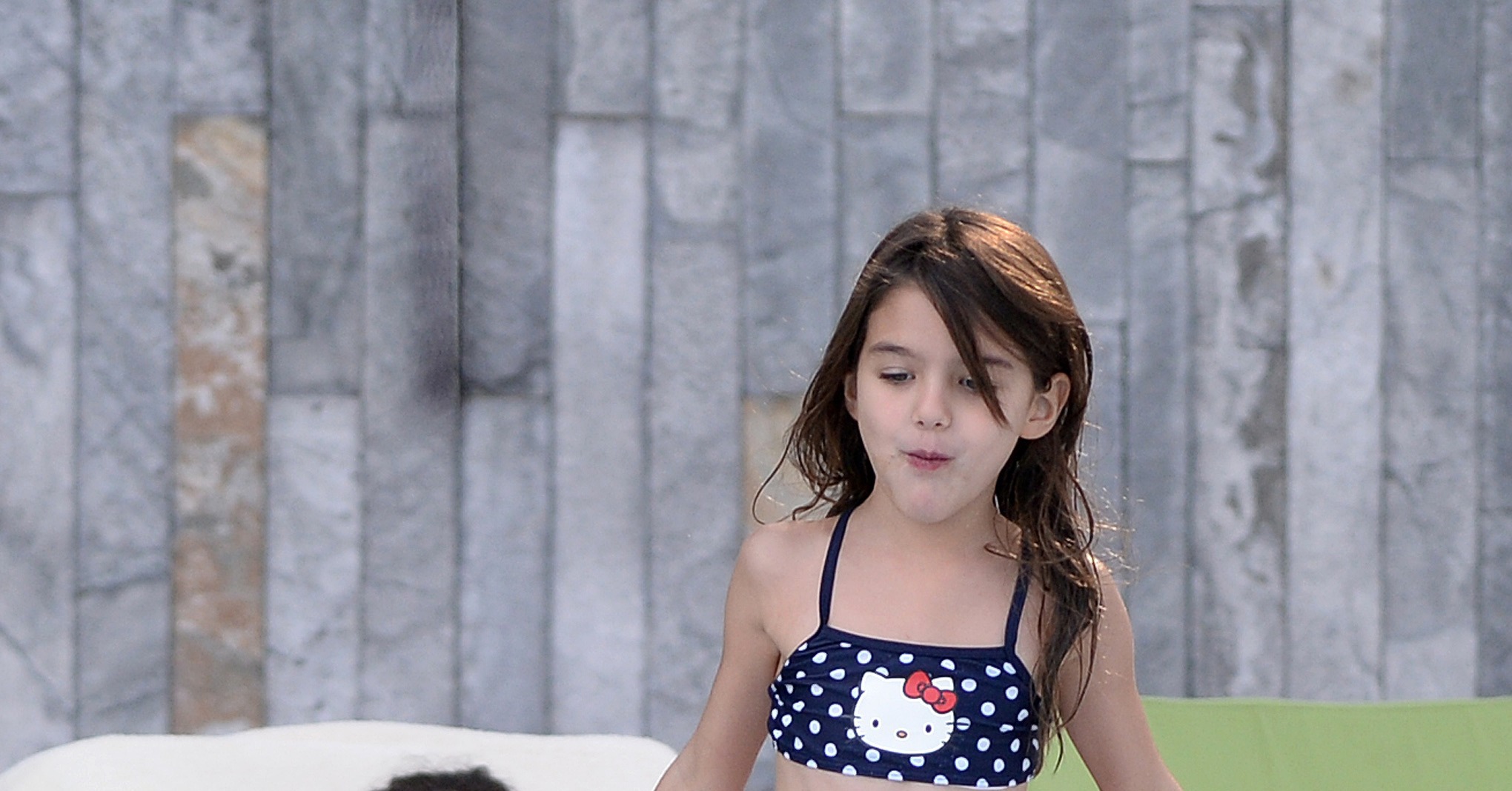 Katie Holmes And Suri Cruise Hit The Pool In Miami Ahead Of The New Katie And Suri Keep The