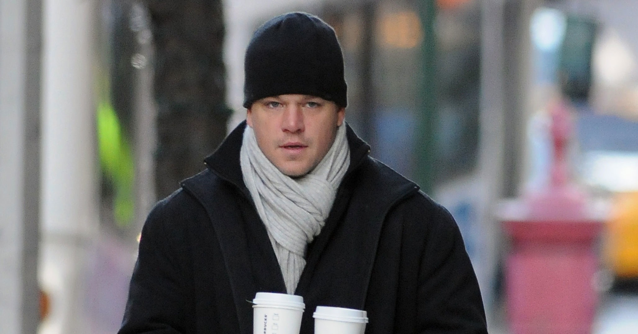 Matt Damon With Alexia Barroso Walking In Nyc Pictures 