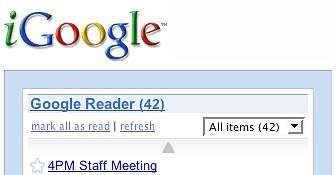 Geek Tip: Add Google Reader to Your iGoogle Page Geek Tip: Add Google Reader to Your iGoogle Page