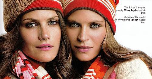 Rayder Sisters, Lily Donaldson, Anja Rubik, and Erin Wasson Fall Into the Holiday Gap Rayder Sisters, Lily Donaldson, Anja Rubik, and Erin Wasson Fall Into the Holiday Gap